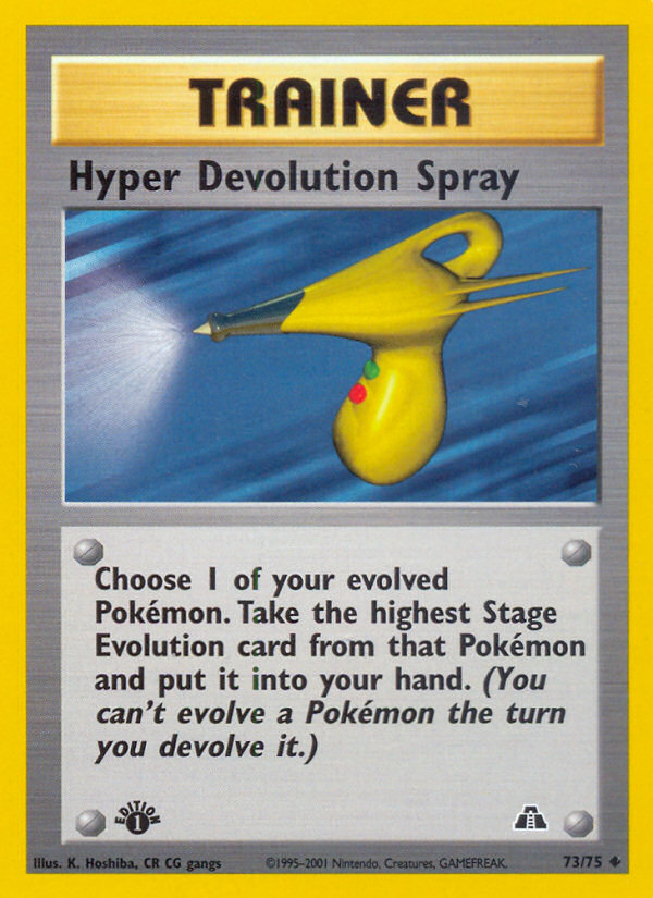 Hyper Devolution Spray (73/75) [Neo Discovery 1st Edition] | Gear Gaming Bentonville