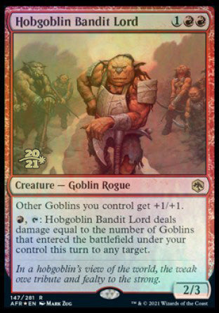 Hobgoblin Bandit Lord [Dungeons & Dragons: Adventures in the Forgotten Realms Prerelease Promos] | Gear Gaming Bentonville