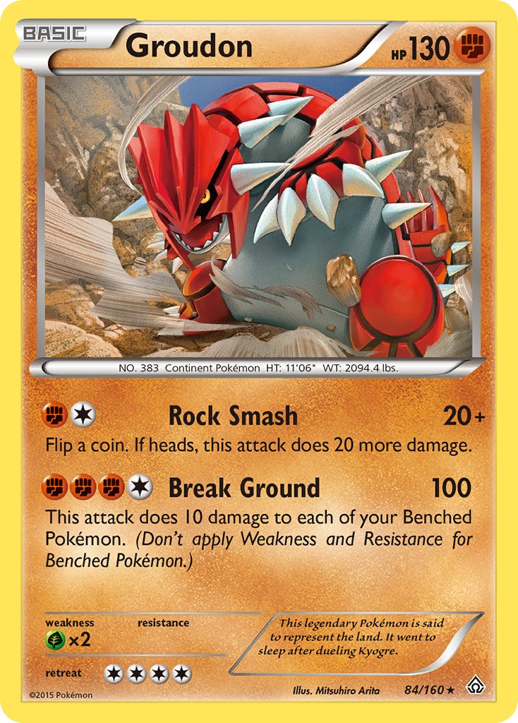 Groudon (84/160) (Theme Deck Exclusive) [XY: Primal Clash] | Gear Gaming Bentonville