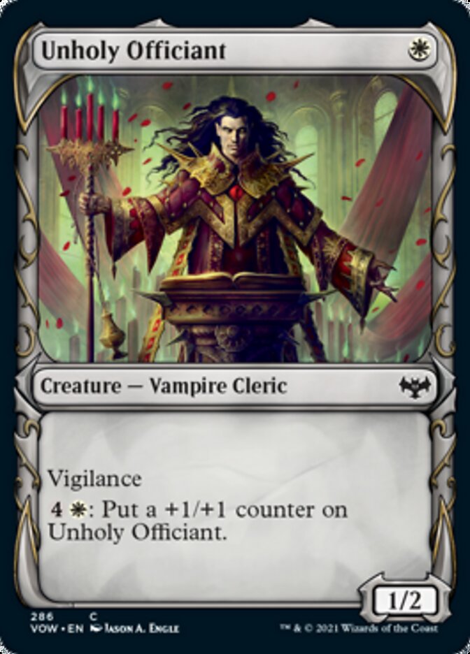 Unholy Officiant (Showcase Fang Frame) [Innistrad: Crimson Vow] | Gear Gaming Bentonville