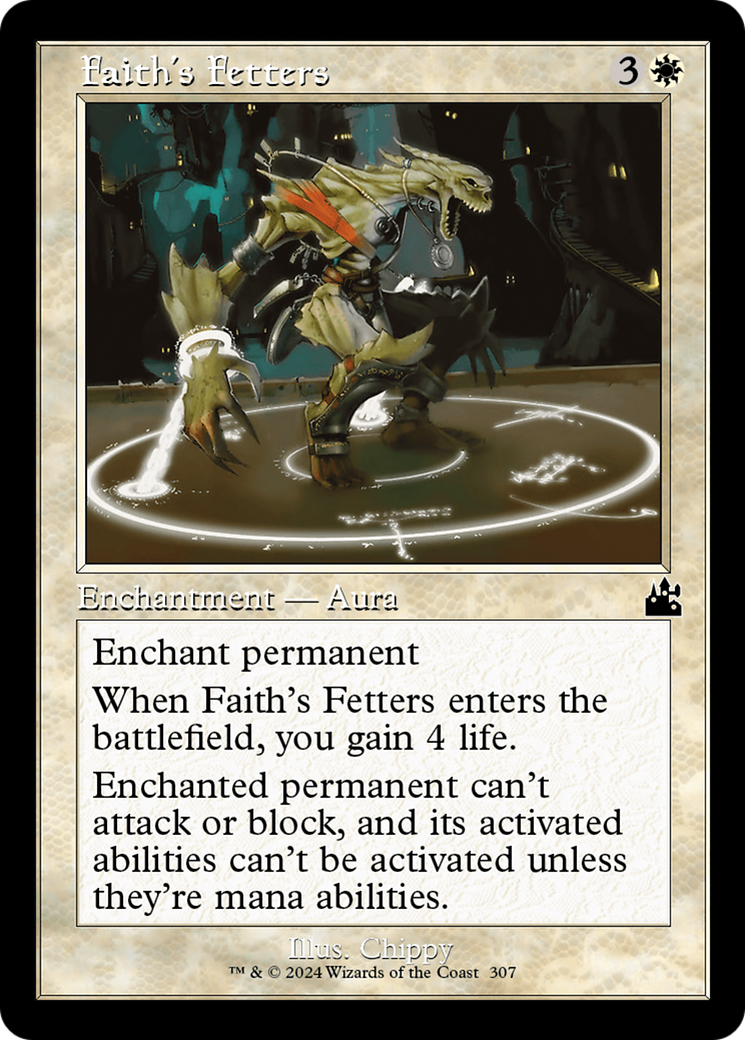 Faith's Fetters (Retro Frame) [Ravnica Remastered] | Gear Gaming Bentonville