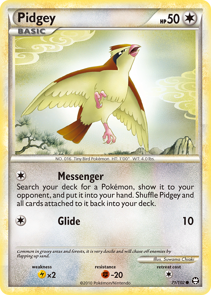 Pidgey (71/102) [HeartGold & SoulSilver: Triumphant] | Gear Gaming Bentonville