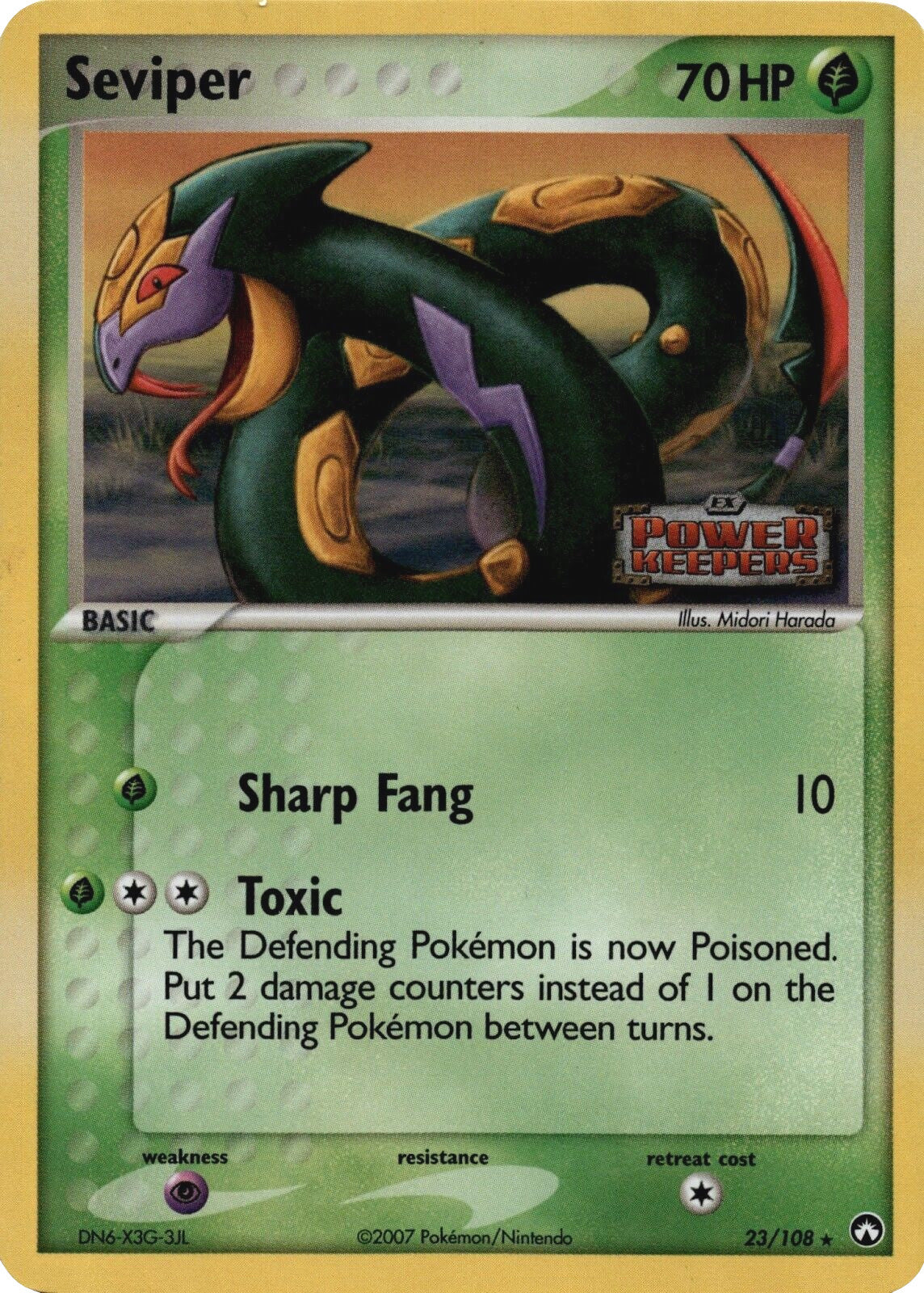 Seviper (23/108) (Stamped) [EX: Power Keepers] | Gear Gaming Bentonville