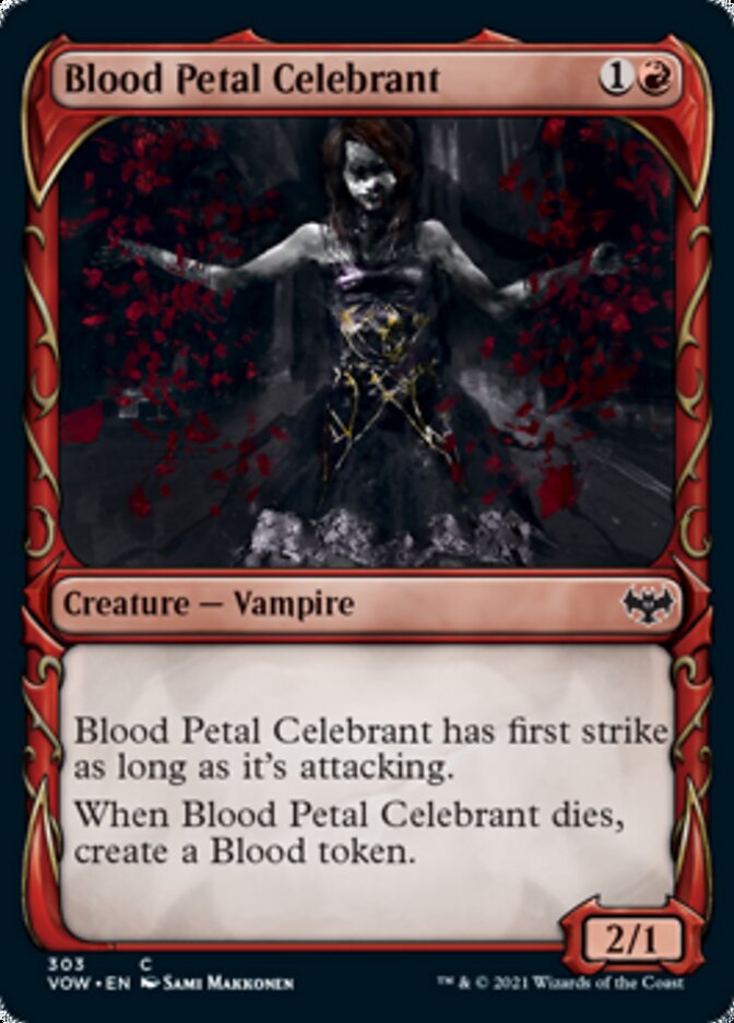 Blood Petal Celebrant (Showcase Fang Frame) [Innistrad: Crimson Vow] | Gear Gaming Bentonville