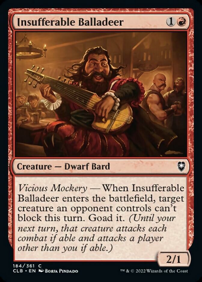 Insufferable Balladeer [Commander Legends: Battle for Baldur's Gate] | Gear Gaming Bentonville