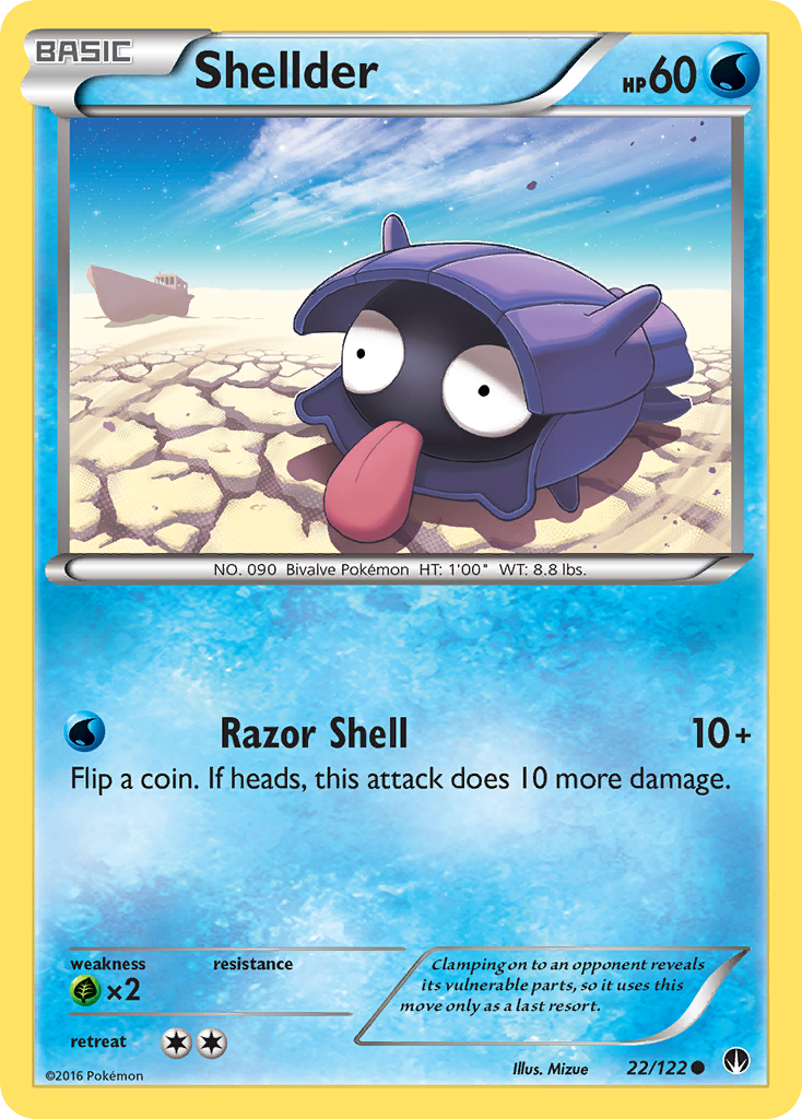 Shellder (22/122) [XY: BREAKpoint] | Gear Gaming Bentonville