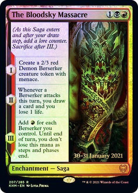 The Bloodsky Massacre [Kaldheim Prerelease Promos] | Gear Gaming Bentonville