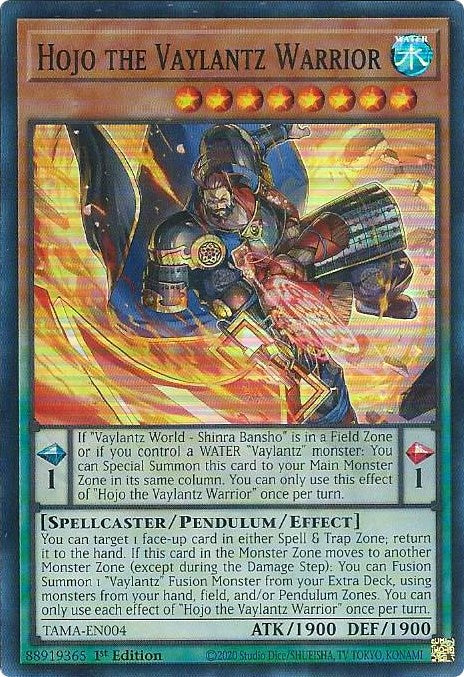 Hojo the Vaylantz Warrior [TAMA-EN004] Super Rare | Gear Gaming Bentonville