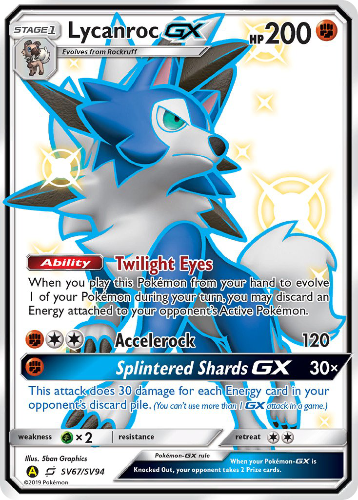 Lycanroc GX (SV67/SV94) [Sun & Moon: Hidden Fates - Shiny Vault] | Gear Gaming Bentonville