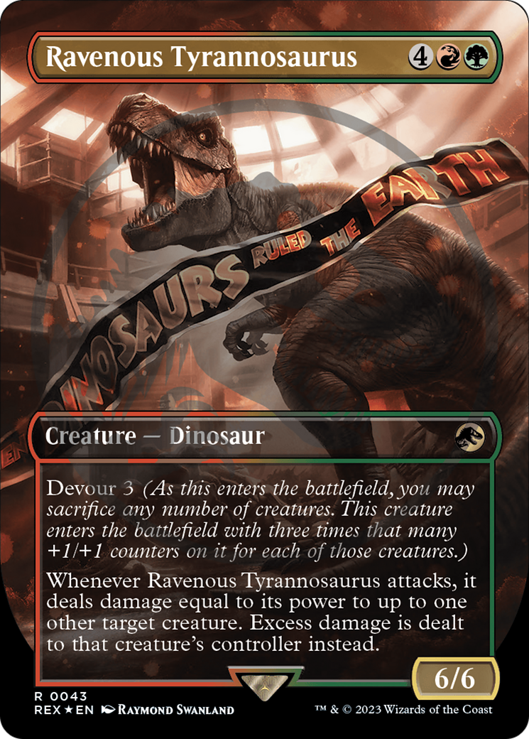 Ravenous Tyrannosaurus Emblem (Borderless) [Jurassic World Collection Tokens] | Gear Gaming Bentonville