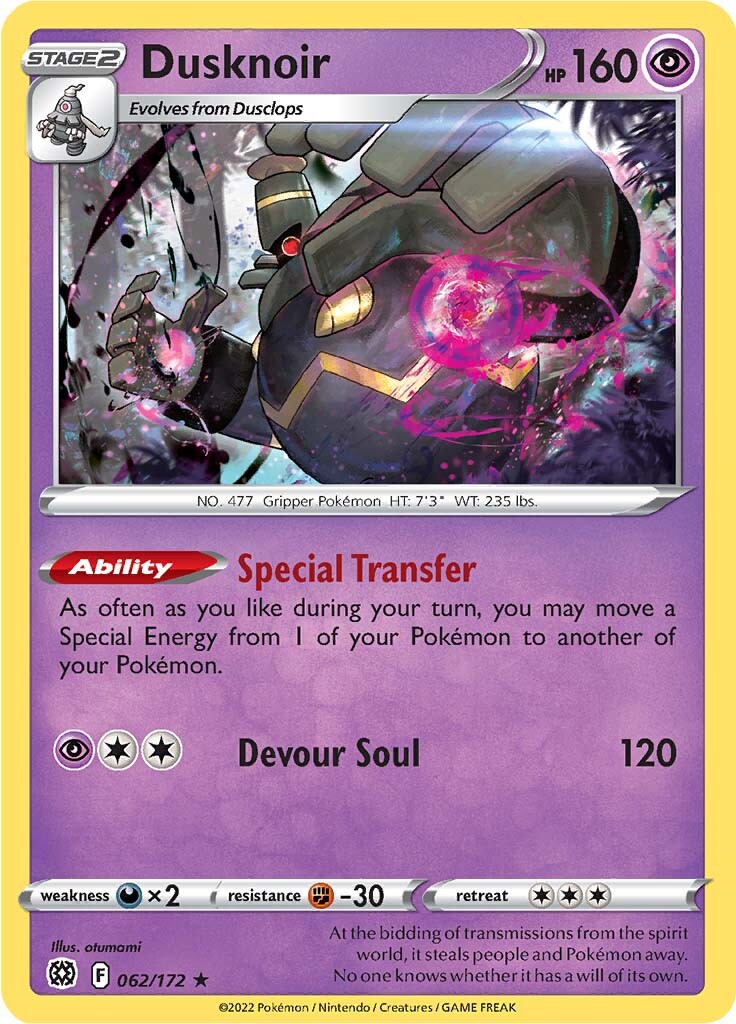 Dusknoir (062/172) [Sword & Shield: Brilliant Stars] | Gear Gaming Bentonville