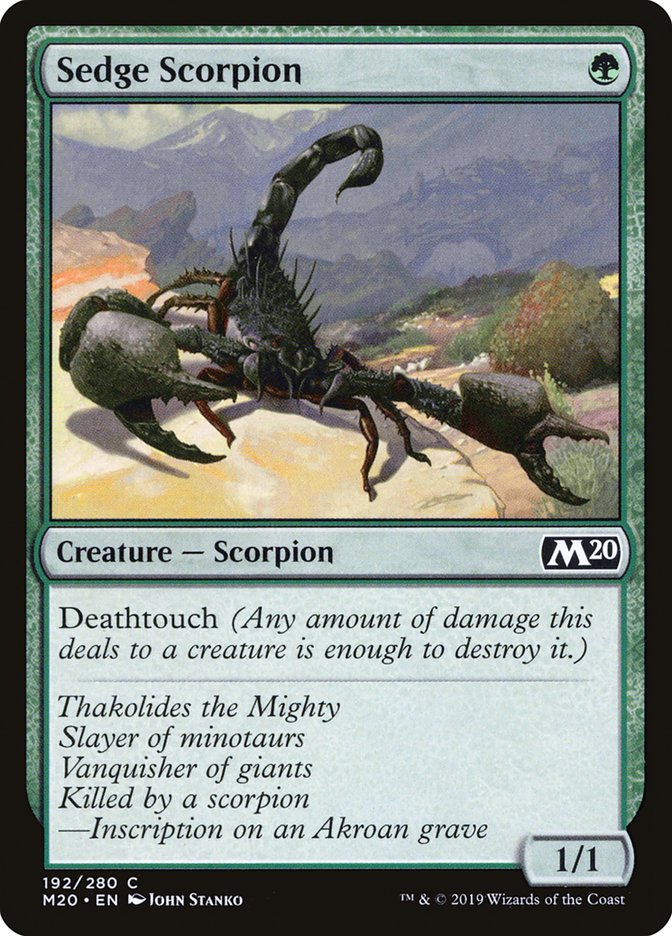 Sedge Scorpion [Core Set 2020] | Gear Gaming Bentonville