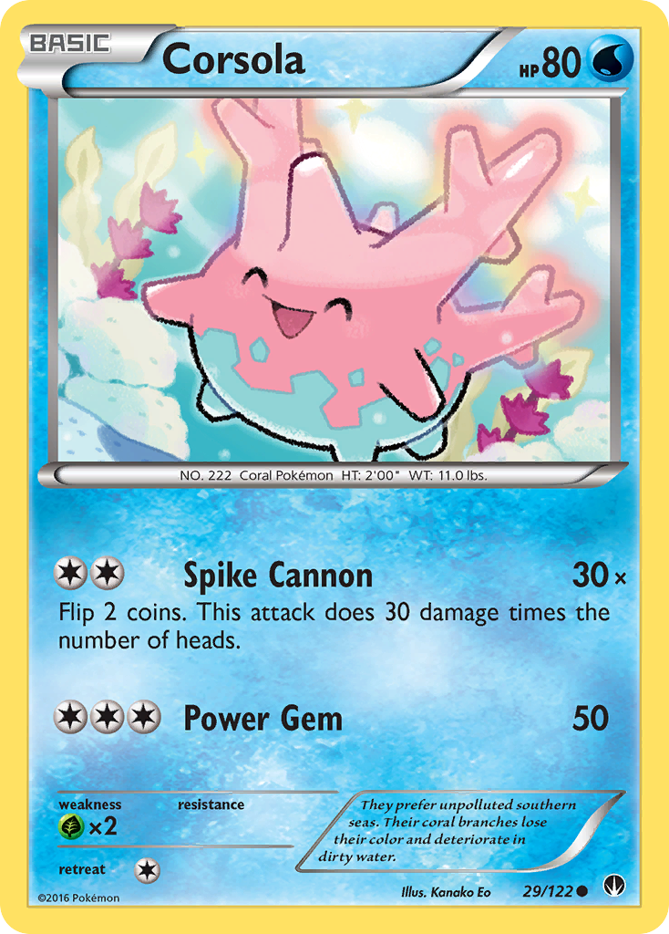 Corsola (29/122) [XY: BREAKpoint] | Gear Gaming Bentonville