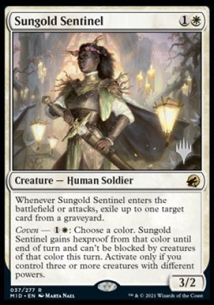 Sungold Sentinel (Promo Pack) [Innistrad: Midnight Hunt Promos] | Gear Gaming Bentonville