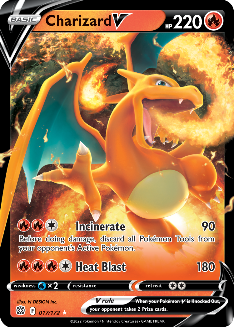 Charizard V (017/172) [Sword & Shield: Brilliant Stars] | Gear Gaming Bentonville