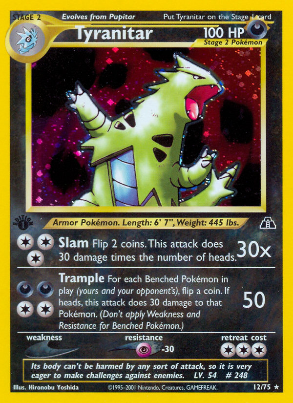 Tyranitar (12/75) [Neo Discovery 1st Edition] | Gear Gaming Bentonville