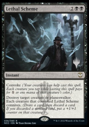 Lethal Scheme (Promo Pack) [Streets of New Capenna Commander Promos] | Gear Gaming Bentonville