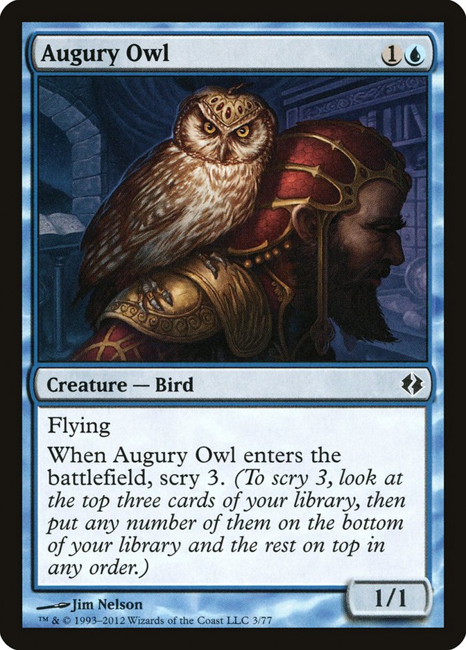 Augury Owl [Duel Decks: Venser vs. Koth] | Gear Gaming Bentonville