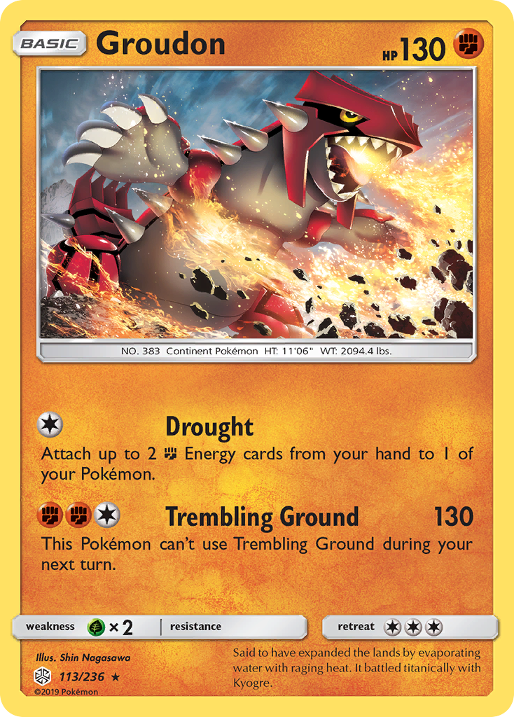 Groudon (113/236) [Sun & Moon: Cosmic Eclipse] | Gear Gaming Bentonville