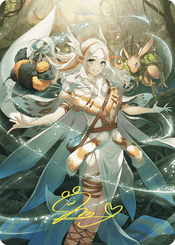 Greater Auramancy Anime Art Card (Gold-Stamped Signature) [Wilds of Eldraine Art Series] | Gear Gaming Bentonville