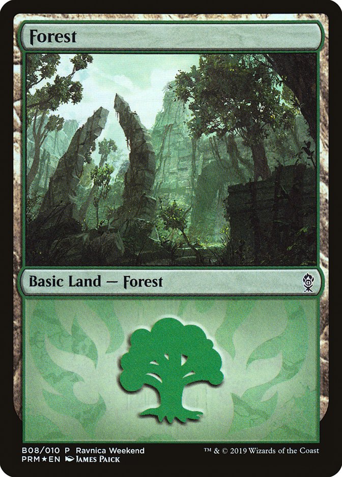 Forest (B08) [Ravnica Allegiance Guild Kit] | Gear Gaming Bentonville