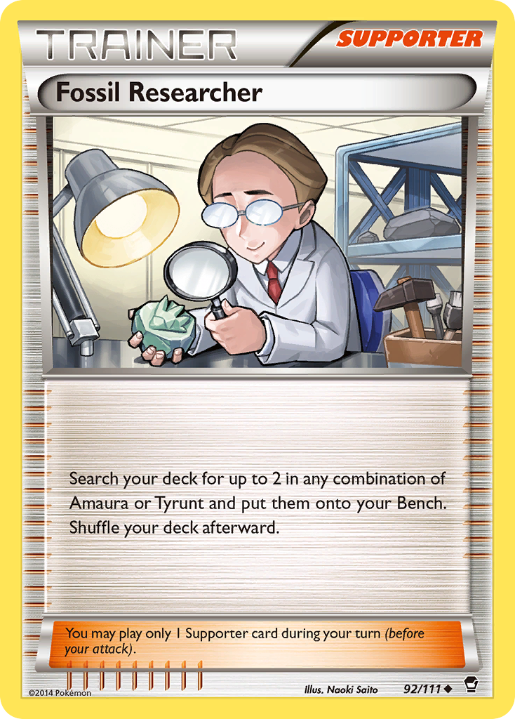 Fossil Researcher (92/111) [XY: Furious Fists] | Gear Gaming Bentonville