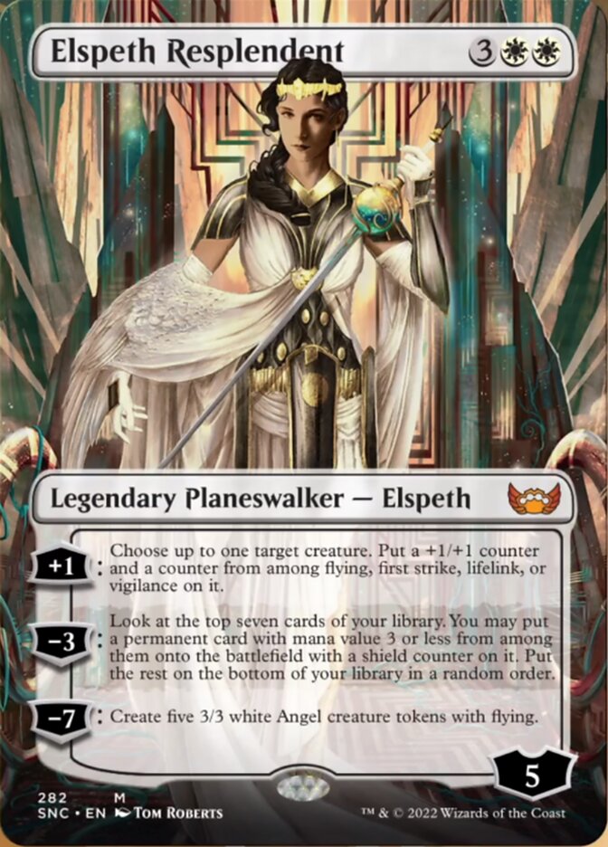 Elspeth Resplendent (Borderless) [Streets of New Capenna] | Gear Gaming Bentonville