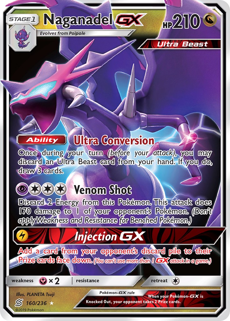 Naganadel GX (160/236) [Sun & Moon: Unified Minds] | Gear Gaming Bentonville