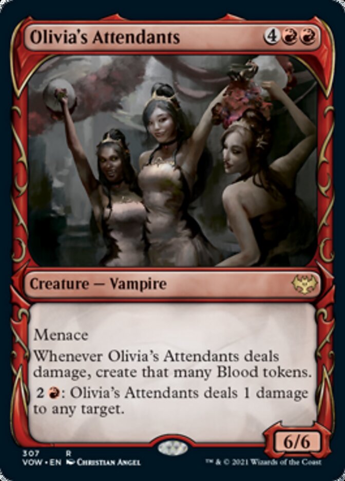 Olivia's Attendants (Showcase Fang Frame) [Innistrad: Crimson Vow] | Gear Gaming Bentonville