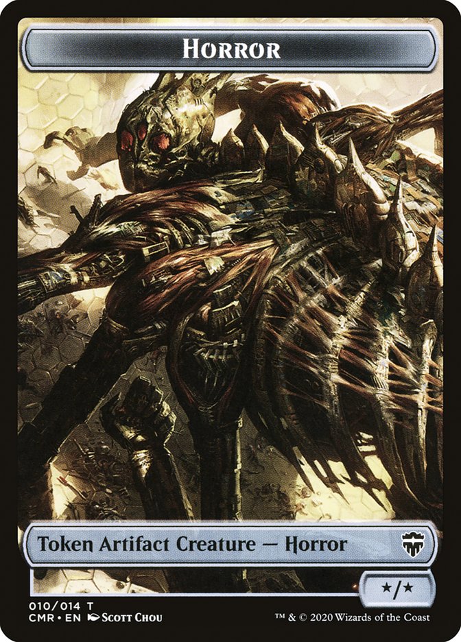 Horror // Zombie Token [Commander Legends Tokens] | Gear Gaming Bentonville