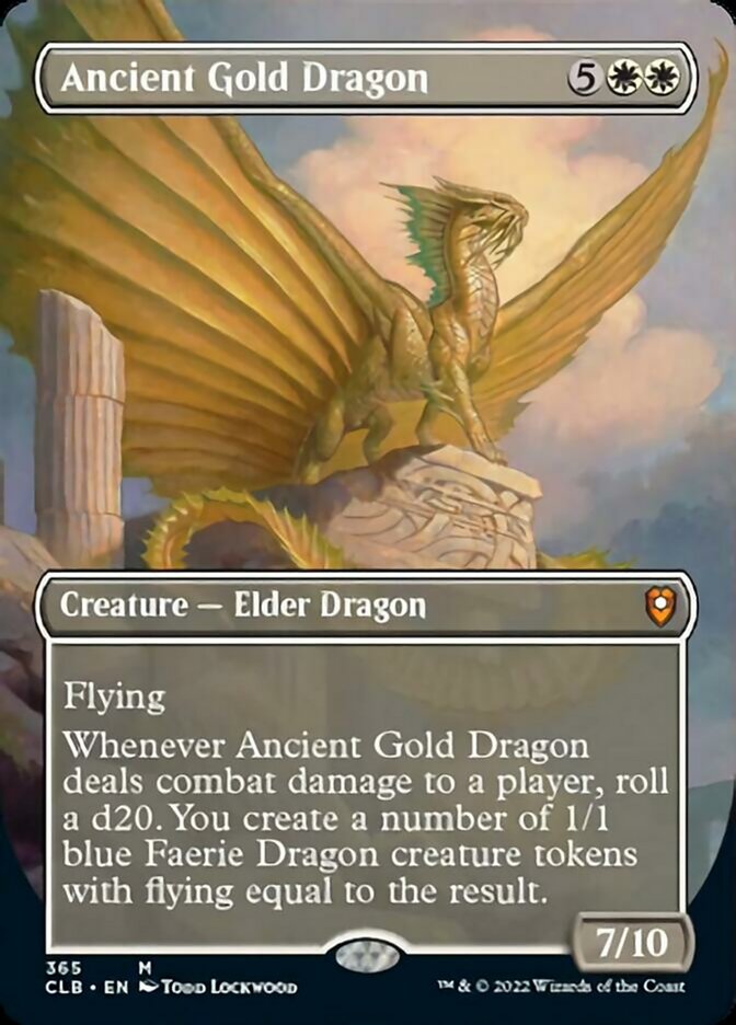 Ancient Gold Dragon (Borderless Alternate Art) [Commander Legends: Battle for Baldur's Gate] | Gear Gaming Bentonville