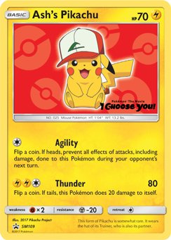 Ash's Pikachu (SM109) [Sun & Moon: Black Star Promos] | Gear Gaming Bentonville