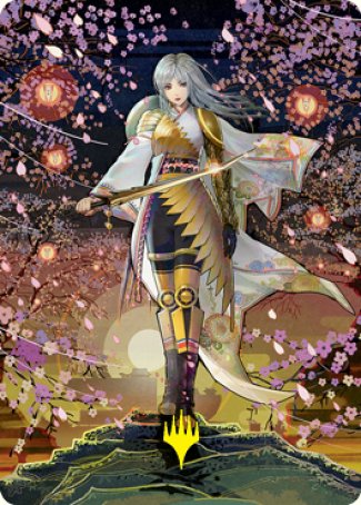 The Wandering Emperor 2 Art Card (Gold-Stamped Signature) [Kamigawa: Neon Dynasty Art Series] | Gear Gaming Bentonville