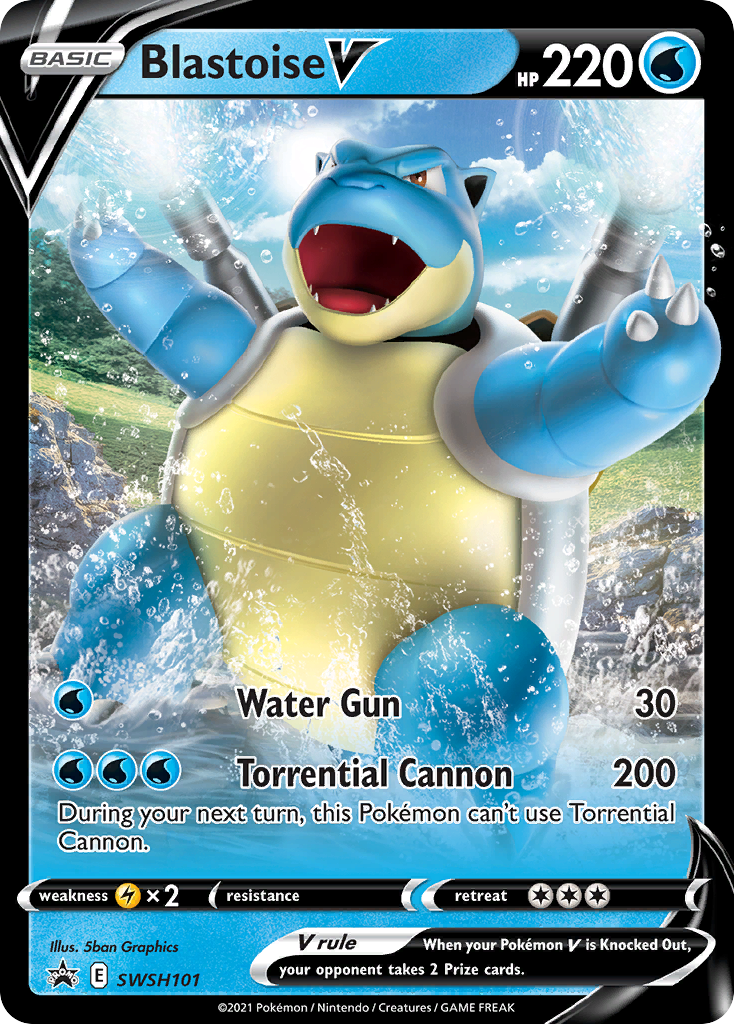 Blastoise V (SWSH101) [Sword & Shield: Black Star Promos] | Gear Gaming Bentonville