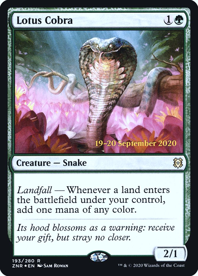 Lotus Cobra  [Zendikar Rising Prerelease Promos] | Gear Gaming Bentonville