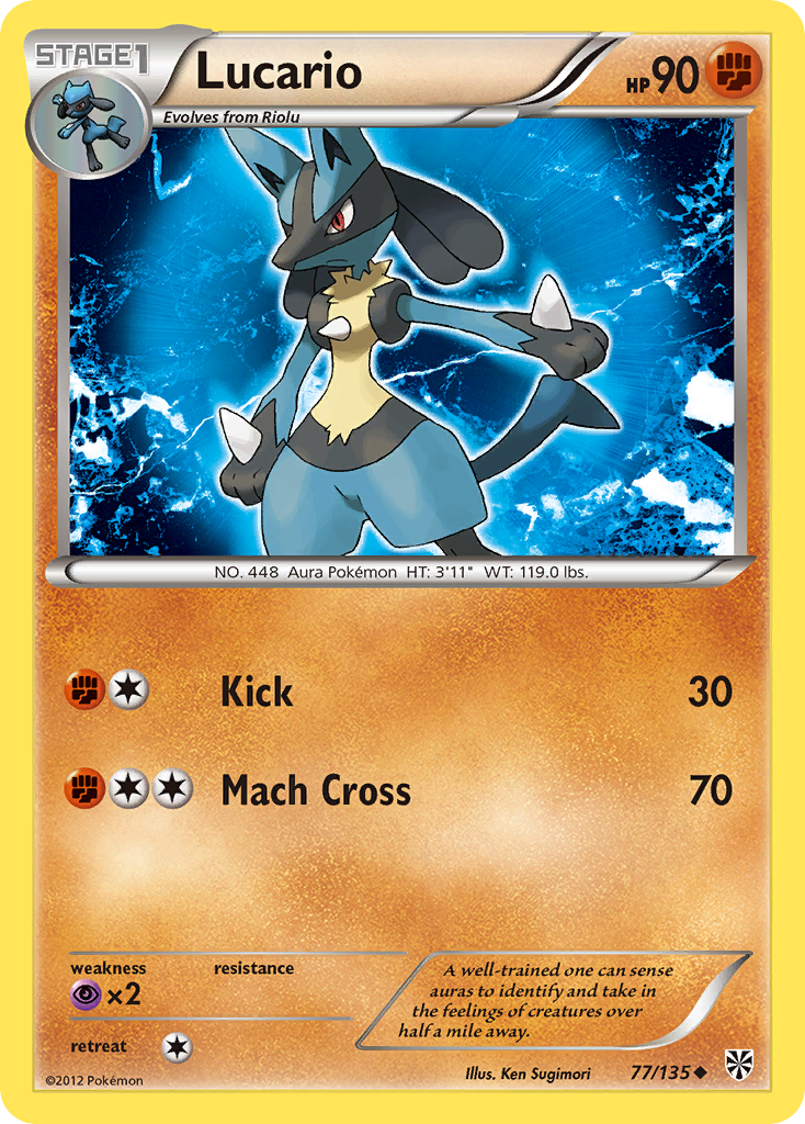 Lucario (77/135) [Black & White: Plasma Storm] | Gear Gaming Bentonville