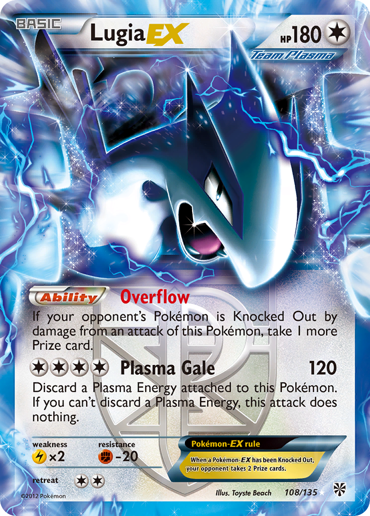 Lugia EX (108/135) [Black & White: Plasma Storm] | Gear Gaming Bentonville