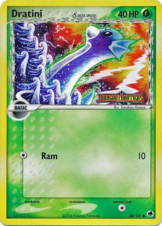 Dratini (46/101) (Delta Species) (Stamped) [EX: Dragon Frontiers] | Gear Gaming Bentonville