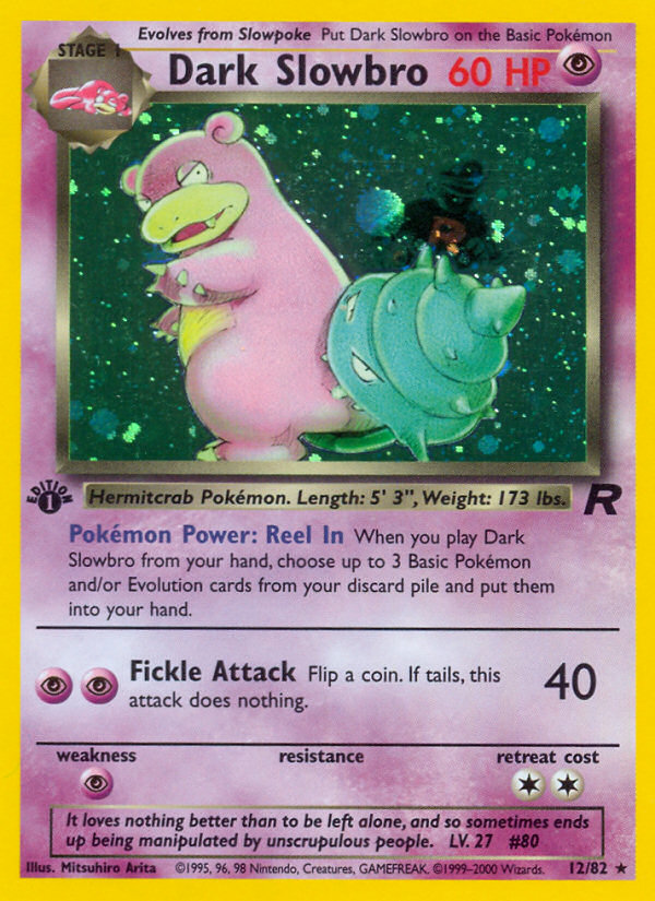 Dark Slowbro (12/82) [Team Rocket 1st Edition] | Gear Gaming Bentonville