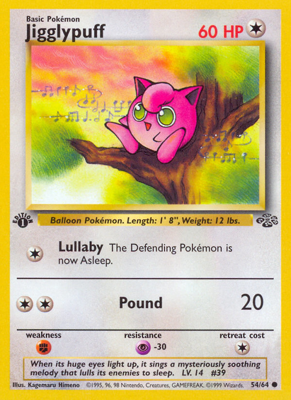 Jigglypuff (54/64) [Jungle 1st Edition] | Gear Gaming Bentonville