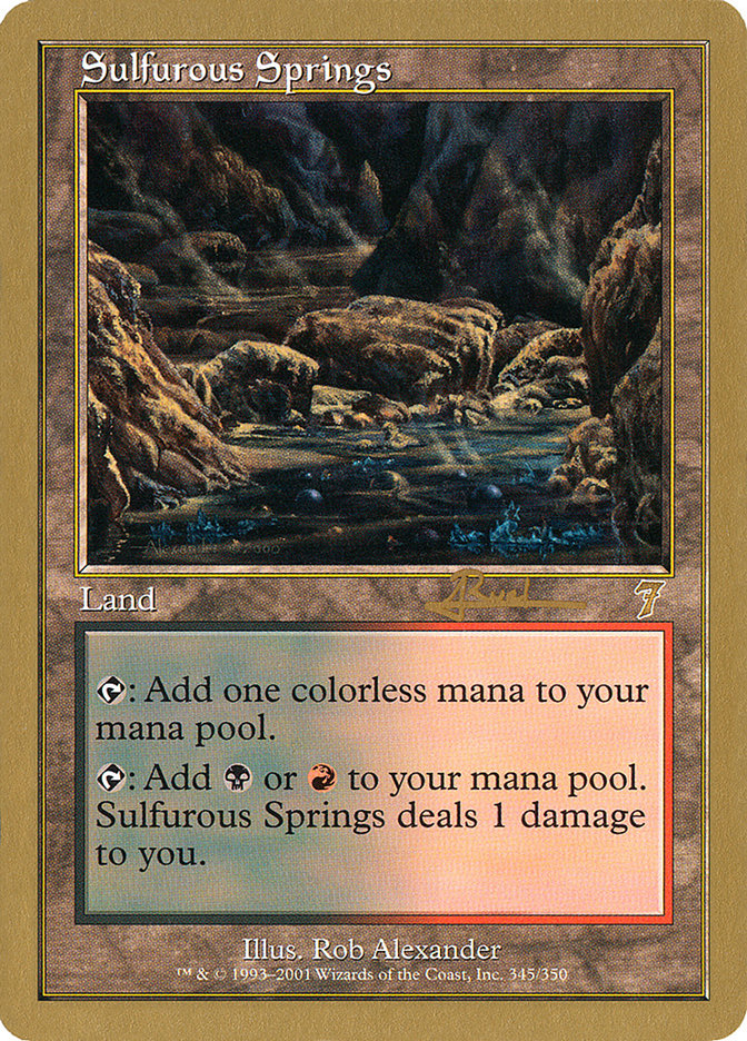 Sulfurous Springs (Antoine Ruel) [World Championship Decks 2001] | Gear Gaming Bentonville