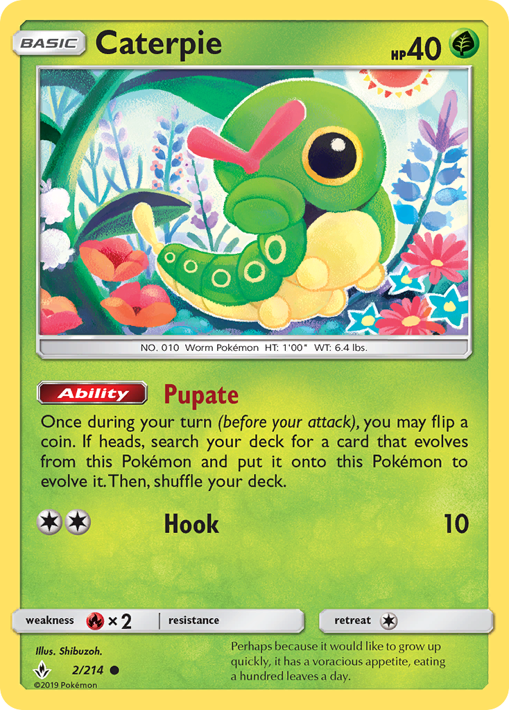 Caterpie (2/214) [Sun & Moon: Unbroken Bonds] | Gear Gaming Bentonville