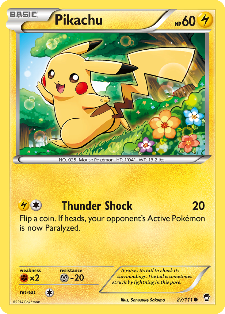 Pikachu (27/111) [XY: Furious Fists] | Gear Gaming Bentonville