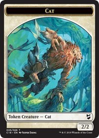 Cat // Soldier Double-sided Token [Commander 2018 Tokens] | Gear Gaming Bentonville