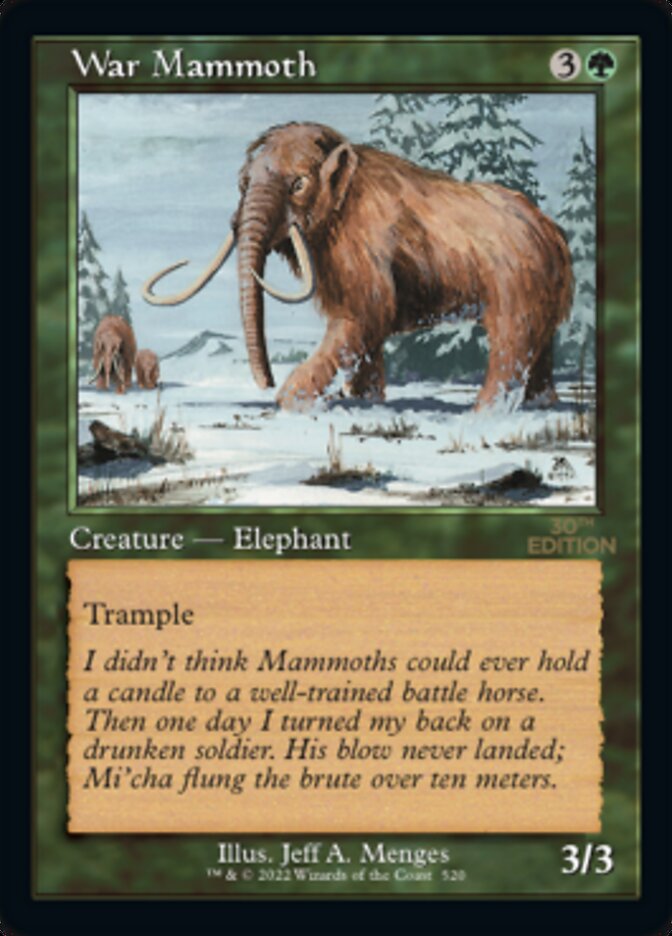 War Mammoth (Retro) [30th Anniversary Edition] | Gear Gaming Bentonville