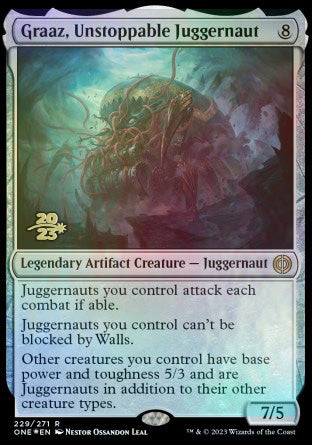 Graaz, Unstoppable Juggernaut [Phyrexia: All Will Be One Prerelease Promos] | Gear Gaming Bentonville