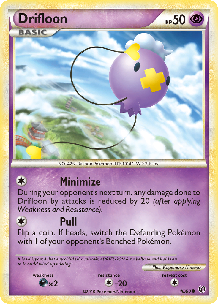 Drifloon (46/90) [HeartGold & SoulSilver: Undaunted] | Gear Gaming Bentonville