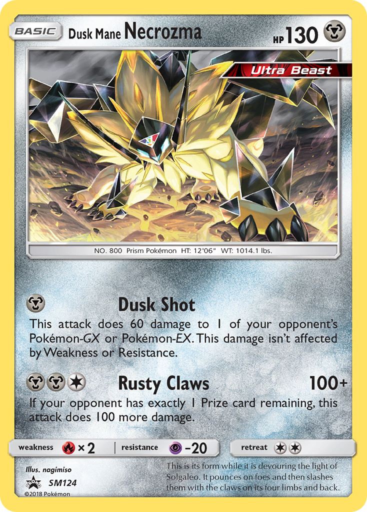 Dusk Mane Necrozma (SM124) [Sun & Moon: Black Star Promos] | Gear Gaming Bentonville