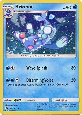 Brionne (40/149) (Cosmos Holo) [Sun & Moon: Base Set] | Gear Gaming Bentonville