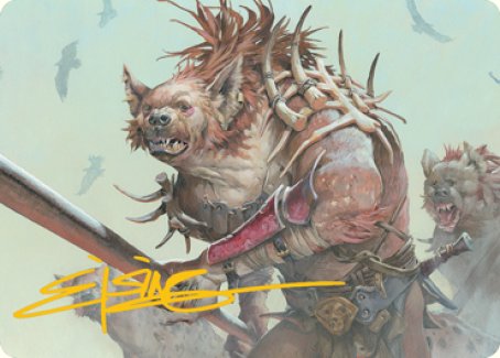 Gnoll Art Card (Gold-Stamped Signature) [Dungeons & Dragons: Adventures in the Forgotten Realms Art Series] | Gear Gaming Bentonville